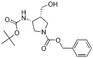 (3R,4r)-3-(boc-氨基)-1-cbz-4-(羟基甲基)吡咯烷结构式_370881-64-4结构式