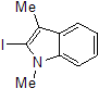 2-Iodo-1,3-dimethyl-1h-indole Structure,37117-32-1Structure