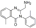 2-(氨基甲基)-5-甲基-3-(邻甲苯)喹唑啉-4(3h)-酮结构式_371244-07-4结构式