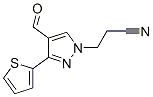 3-[4-Formyl-3-(2-thienyl)-1H-pyrazol-1-yl]propanenitrile Structure,372107-06-7Structure