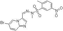 Benzenesulfonic acid, 2-methyl-5-nitro-, 2-[(6-bromoimidazo[1,2-a]pyridin-3-yl)methylene]-1-methylhydrazide Structure,372196-67-3Structure