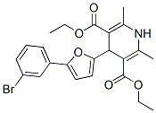 3,5-Pyridinedicarboxylicacid,4-[5-(3-bromophenyl)-2-furanyl]-1,4-dihydro-2,6-dimethyl-,diethylester Structure,373373-22-9Structure