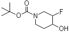 3-氟-4-羟基-1-哌啶羧酸-1,1-二甲基乙酯结构式_373604-28-5结构式