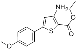 3-氨基-5-(4-甲氧基-苯基)-噻吩-2-羧酸乙酯结构式_37572-24-0结构式