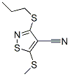 5-(Methylthio)-3-(propylthio)-4-isothiazolecarbonitrile Structure,37572-30-8Structure