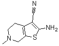 2-氨基-6-甲基-4,5,6,7-四氢噻吩并[2,3-c]-吡啶-3-甲腈结构式_37578-06-6结构式