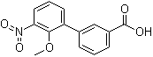 2’-Methoxy-3’-nitro-biphenyl-3-carboxylic acid; Structure,376591-94-5Structure