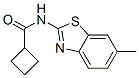 Cyclobutanecarboxamide,n-(6-methyl-2-benzothiazolyl)-(9ci) Structure,377063-33-7Structure