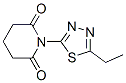 (9Ci)-1-(5-乙基-1,3,4-噻二唑-2-基)-2,6-哌啶二酮结构式_378200-99-8结构式