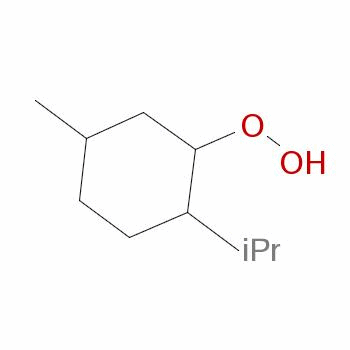 2-异丙基-5-甲基环己基氢过氧化物结构式_37837-09-5结构式