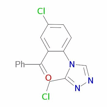 [5-Chloro-2-[3-(chloromethyl)-4h-1,2,4-triazol-4-yl]phenyl] phenyl ketone Structure,37945-06-5Structure