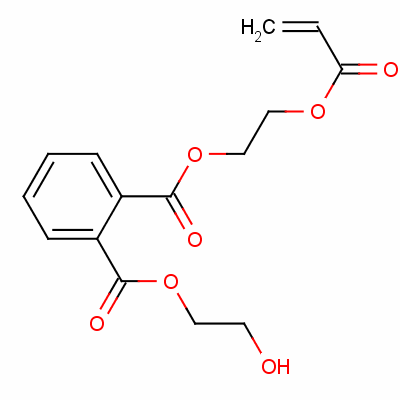 2-丙烯酰氧基乙基2-羟基乙基邻苯二甲酸酯结构式_38056-88-1结构式