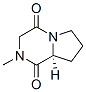 (S)-(9CI)-六氢-2-甲基吡咯并[1,2-a]吡嗪-1,4-二酮结构式_38074-80-5结构式