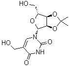 5-Hydroxymethyl-2,3-(di-o-isopropylidene)uridine Structure,3816-77-1Structure