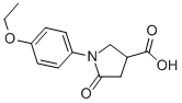 1-(4-Ethoxy-phenyl)-5-oxo-pyrrolidine-3-carboxylic acid Structure,38160-04-2Structure