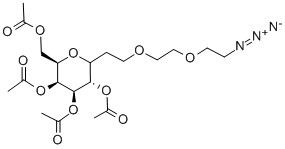 2-[2-(2-叠氮乙氧基)乙氧基]乙基2,3,4,6-四-O-乙酰-D-半乳糖苷结构式_381716-33-2结构式