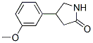 4-(3-Methoxyphenyl)-2-pyrrolidinone Structure