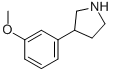 3-(3-Methoxyphenyl)pyrrolidine Structure,38175-35-8Structure