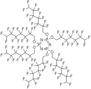 Hexakis(1h,1h,7h-perfluoroheptoxy)phosphazine Structure,3830-74-8Structure