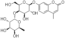 4-Methylumbelliferyl 4-o-(α-l-fucopyranosyl)-β-d-galactopyranoside Structure,383160-15-4Structure