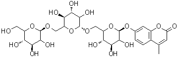 4-Methylumbelliferyl β-d-gentiotrioside Structure,383160-16-5Structure