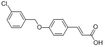 3-{4-[(3-Chlorobenzyl)oxy]phenyl}acrylic acid Structure,385383-37-9Structure