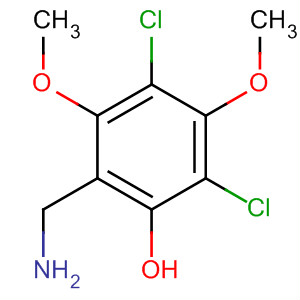 2-(氨基甲基)-4,6-二氯-3,5-二甲氧基苯酚结构式_38730-59-5结构式