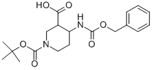 4-Benzyloxycarbonylamino-piperidine-1,3-dicarboxylic acid 1-tert-butyl ester Structure,388108-92-7Structure