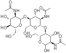 N,N,N-三乙酰壳三糖结构式_38864-21-0结构式