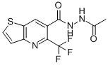 5-(Trifluoromethyl)thieno[3,2-b]pyridine-6-carboxylic acid,2-acetylhydrazide Structure,390357-07-0Structure