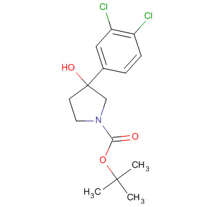 tert-butyl 3-(3,4-dichlorophenyl)-3-hydroxypyrrolidine-1-carboxylate Structure,390406-53-8Structure