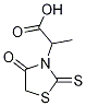 3-(1-羧基乙基)噻唑烷-4-酮-2-硫酮结构式_39137-13-8结构式