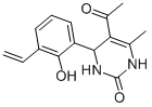 5-乙酰基-4-(3-乙烯-2-羟基苯基)-3,4-二氢-6-甲基-2(1h)-嘧啶酮结构式_392314-89-5结构式