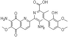 Streptonigrin Structure,3930-19-6Structure