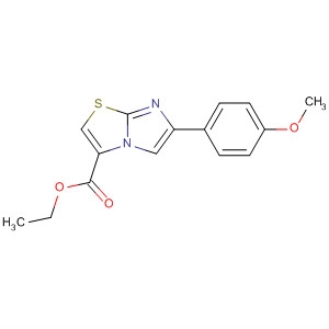 6-(4-Methoxyphenyl)imidazo[2,1-b]thiazole-3-carboxylic acid ethyl ester Structure,393107-91-0Structure