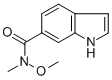 N-methoxy-n-methyl-1h-indole-6-carboxamide Structure,394653-94-2Structure