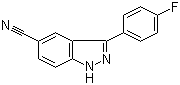 3-(4-Fluorophenyl)-1h-indazole-5-carbonitrile Structure,395100-12-6Structure