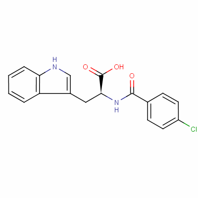 2-(4-Chloro-benzoylamino)-3-(1h-indol-3-yl)-propionic acid Structure,39544-74-6Structure