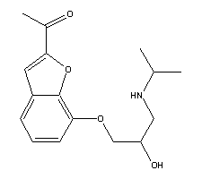 1-[7-[2-Hydroxy-3-[(1-methylethyl)-amino]propoxy]-2-benzofuranyl]ethanone Structure,39552-01-7Structure