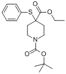 1-Tert-butyl 4-ethyl 4-(phenylthio)piperidine-1,4-dicarboxylate Structure,397264-09-4Structure