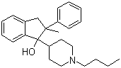 1-(1-Butyl-4-piperidyl)-2-methyl-2-phenyl-1-indanol Structure,3977-79-5Structure