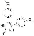 4,5-Bis-(4-methoxy-phenyl)-1,3-dihydro-imidazole-2-thione Structure,39908-69-5Structure