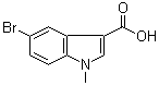 5-溴-1-甲基-1H-吲哚-3-羧酸结构式_400071-95-6结构式