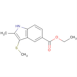 Ethyl 2-methyl-3-methylsulfanyl-1h-indole-5-carboxylate Structure,40015-20-1Structure