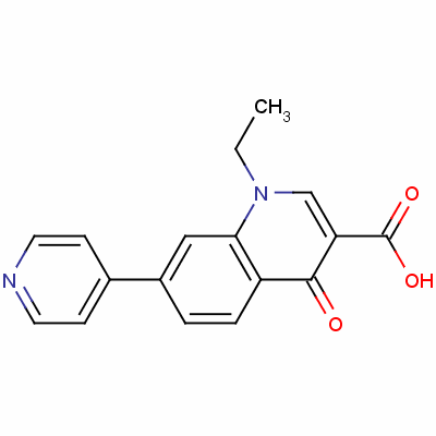 1-乙基-4-氧代-7-(吡啶-4-基)-1,4-二氢喹啉-3-羧酸结构式_40034-42-2结构式