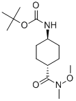 Tert-butyl trans-4-(n-methoxy-n-methylcarbamoyl)cyclohexylcarbamate Structure,400898-92-2Structure