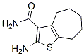 2-氨基-5,6,7,8-四氢-4H-环庚基[b]噻吩-3-羧酰胺结构式_40106-12-5结构式