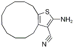 2-氨基-4,5,6,7,8,9,10,11,12,13-十氢环十二[b]噻吩-3-甲腈结构式_40106-17-0结构式