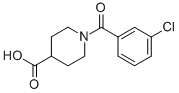 1-(3-Chlorobenzoyl)piperidine-4-carboxylic acid Structure,401581-33-7Structure