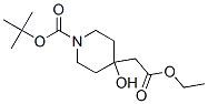 Tert-butyl 4-[(ethoxycarbonyl)methyl]-4-hydroxypiperidine-1-carboxylate Structure,401811-97-0Structure